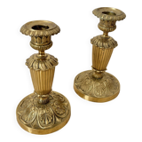 Pair of antique candlesticks