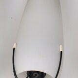 Wall lamp Louis Kalff opaline warhead and metal 50s