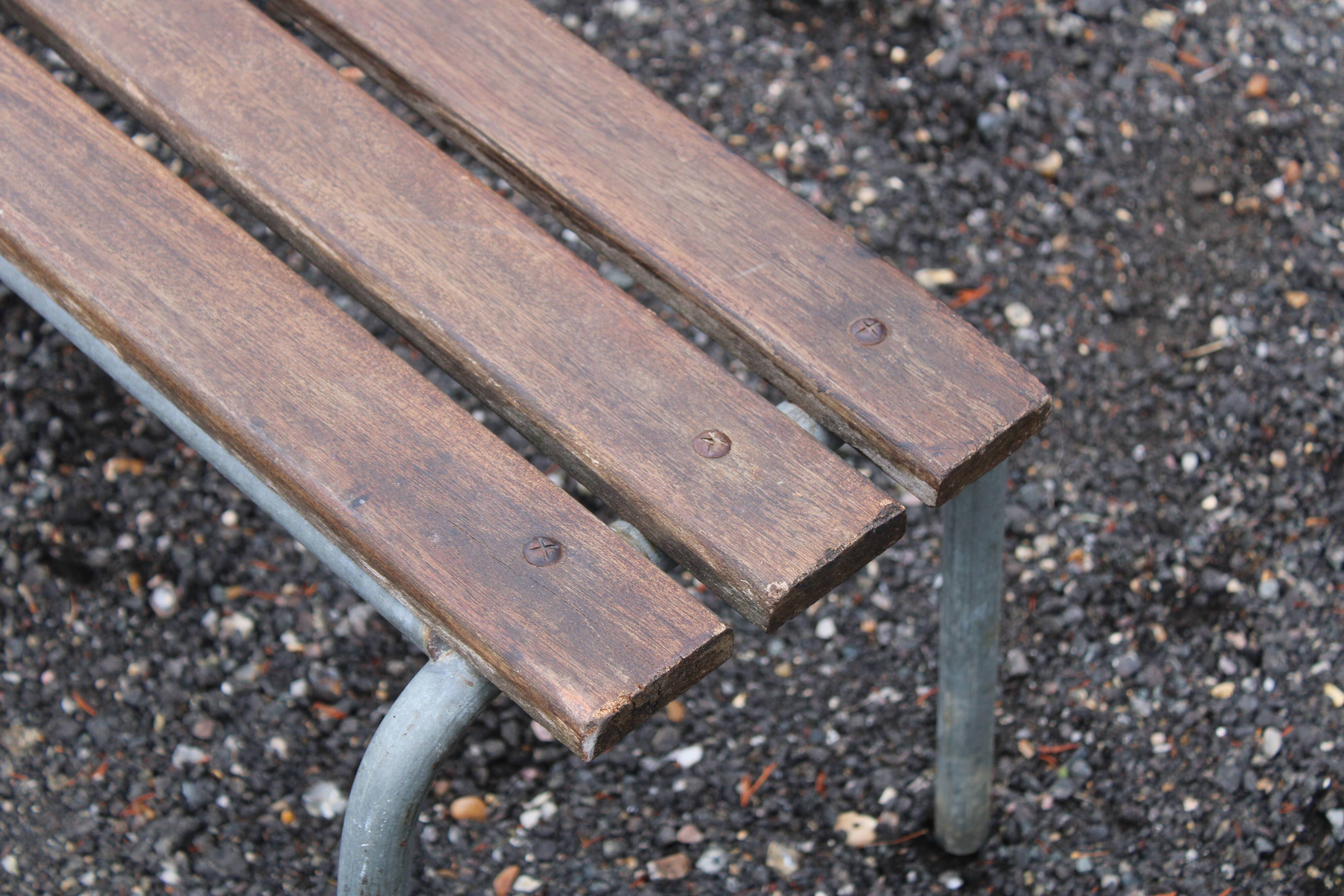 Wooden bench