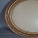 Ancien cadre oval bois stuc dor