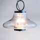 Vintage Murano Glass Accent Chandelier, Space Age Era Chrome Nason Mazzega Style