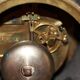 Old notary clock brocot movement and pendulum 2 bulbs 19th