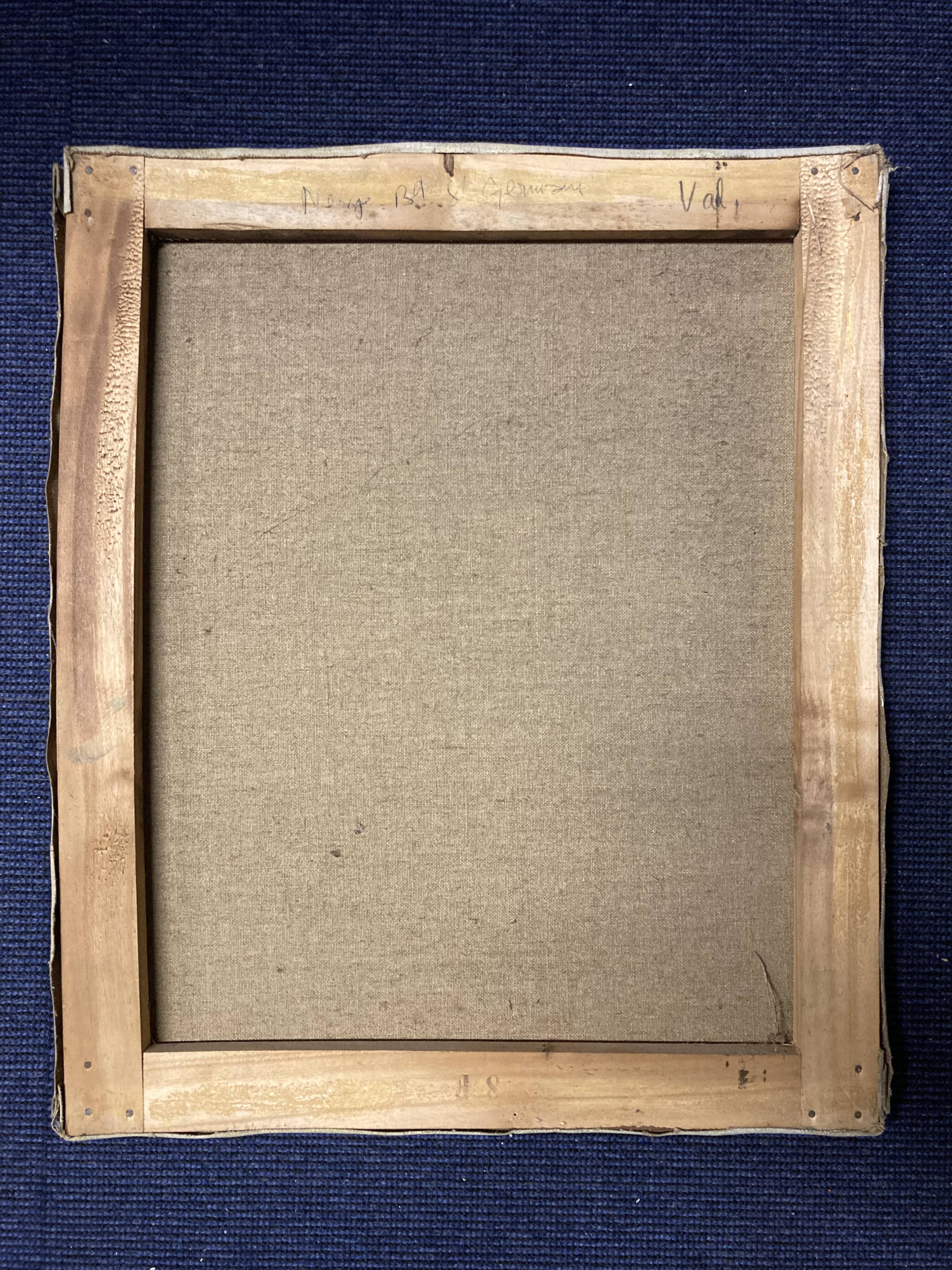 Geneviève chapront, snow boulevard saint-germain, signed oil on canvas