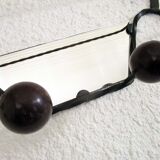 Wrought iron wall rack