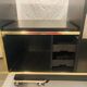 Sideboard, black lacquered and brass Hi-fi unit by Roche Bobois, circa 1970