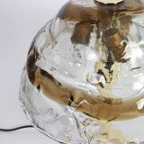 Smoked glass table lamp by Murano for Kalmar, Austria, 1970s.