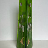 Art Nouveau vase in painted glass
