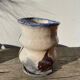 Vase en raku / céramique signée / poterie fait main