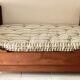 Cherry wood boat bed with bedding