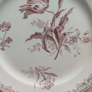 6 assiettes à dessert modèle Fontanges par Sarreguemines