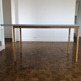 Hay two-tone dining table l160 ochre/light grey