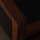 Vintage wooden armchair in black leatherette, Scandinavian style