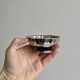 Set of 6 low bowls in polished stainless steel