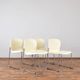 SM400K White Swing Chair by Gerd Lange for Drabert, Set of 4, 1980s