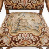Armchair with high back called Dutch style neo-Louis XIII