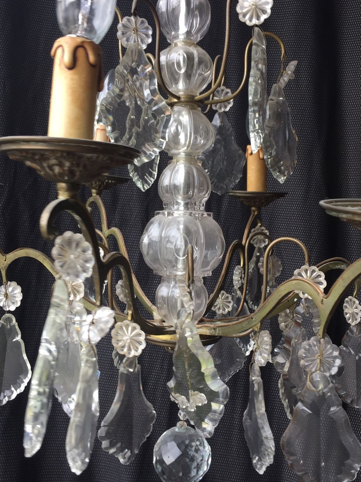 Old chandelier with tassels