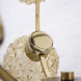 H. Tynell style amber globe chandelier