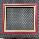 Plum gold and white frame