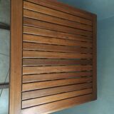 square teak table