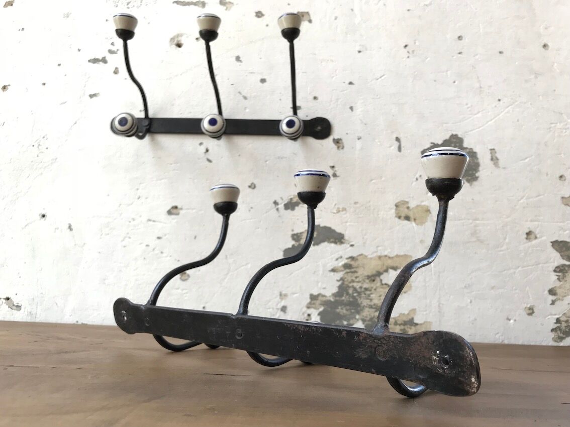 Porcelain and wrought iron