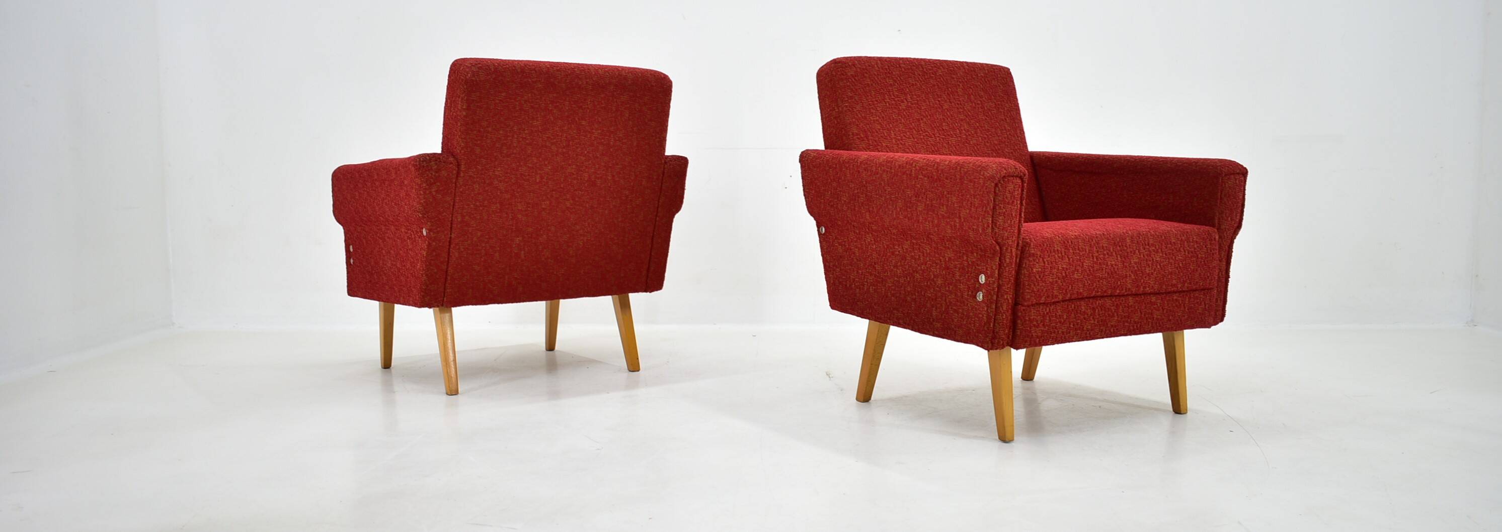 Paire de fauteuils des années 1950, Tchécoslovaquie