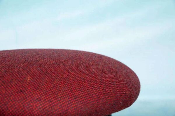 Tabouret vintage années 60 avec nouveau tissu Ploeg, piano