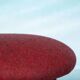 Vintage 1960s stool with new Ploeg fabric, piano.