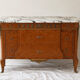 Neoclassical commode in Louis XVI style – marquetry, bronze & marble