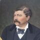 Portrait of a gentleman with blue bow tie