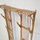 Rattan cloakroom coat rack 1950