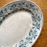 Oval dish in Cherry ironstone, Badonviller, late 19th century