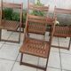Set of four wooden chairs