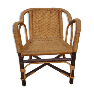 Old 1930s child chair in "Branches and Ropes"