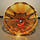 Large orange Bohemian crystal candy maker