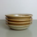 Set of 10 hollow plates Grès du Marais