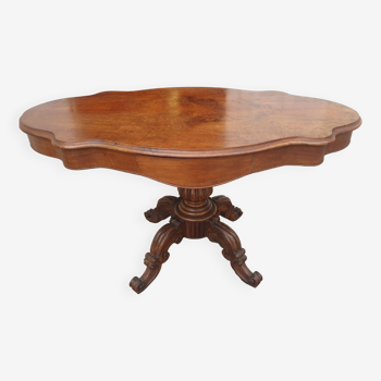 Mahogany violin pedestal table, 19th century