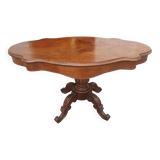 Table guéridon violonné acajou époque xix