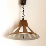 Bakelite pendant light up and down 70s Diameter 40 cm