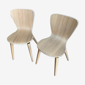 Pair of chairs Edelweiss oak corridor