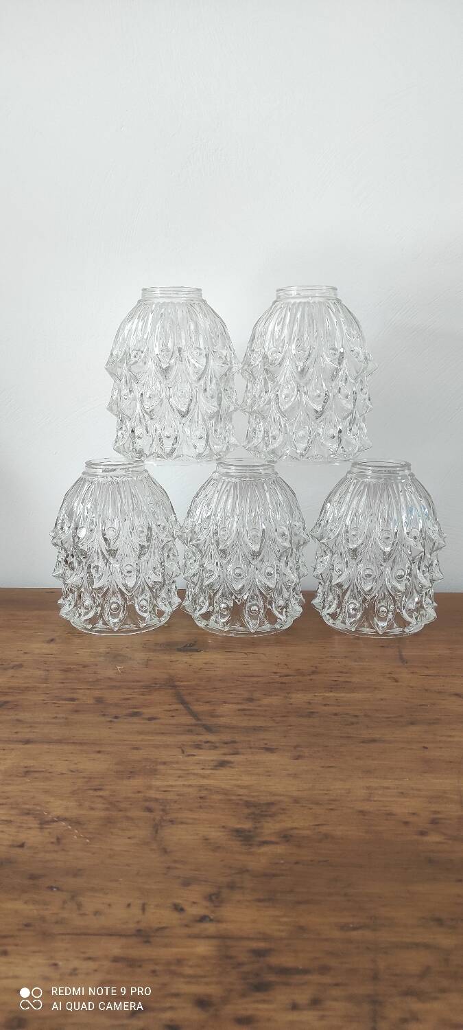 Vintage Glass Suspension Set