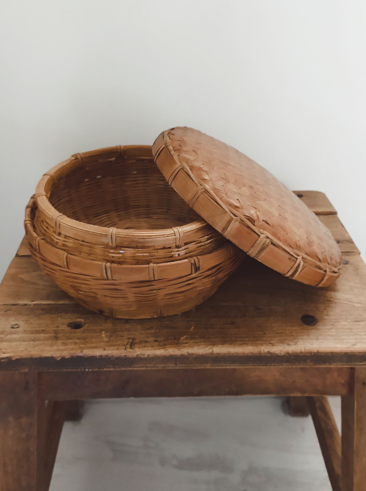 Boîte ronde vintage • Artisanat