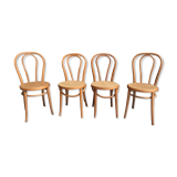 Series of 4 bistro chairs cyears beech light