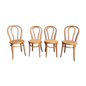 Series of 4 bistro chairs cyears beech light