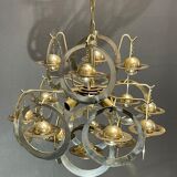 Vintage chandelier 70s planet