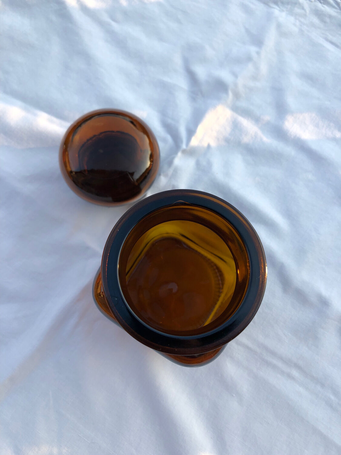 Vintage glass jar / spice jar