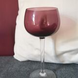 Ensemble verre à pied multicolore
