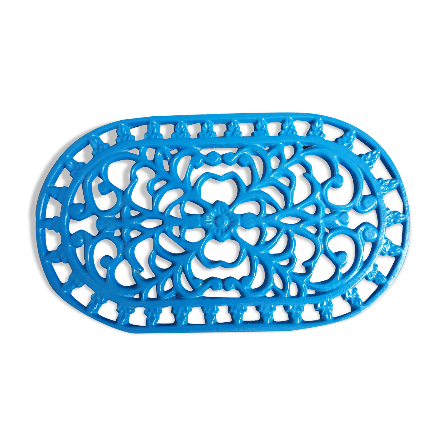 Cast-glass flat bottom