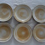 6 flat plates in sandstone from the marais france