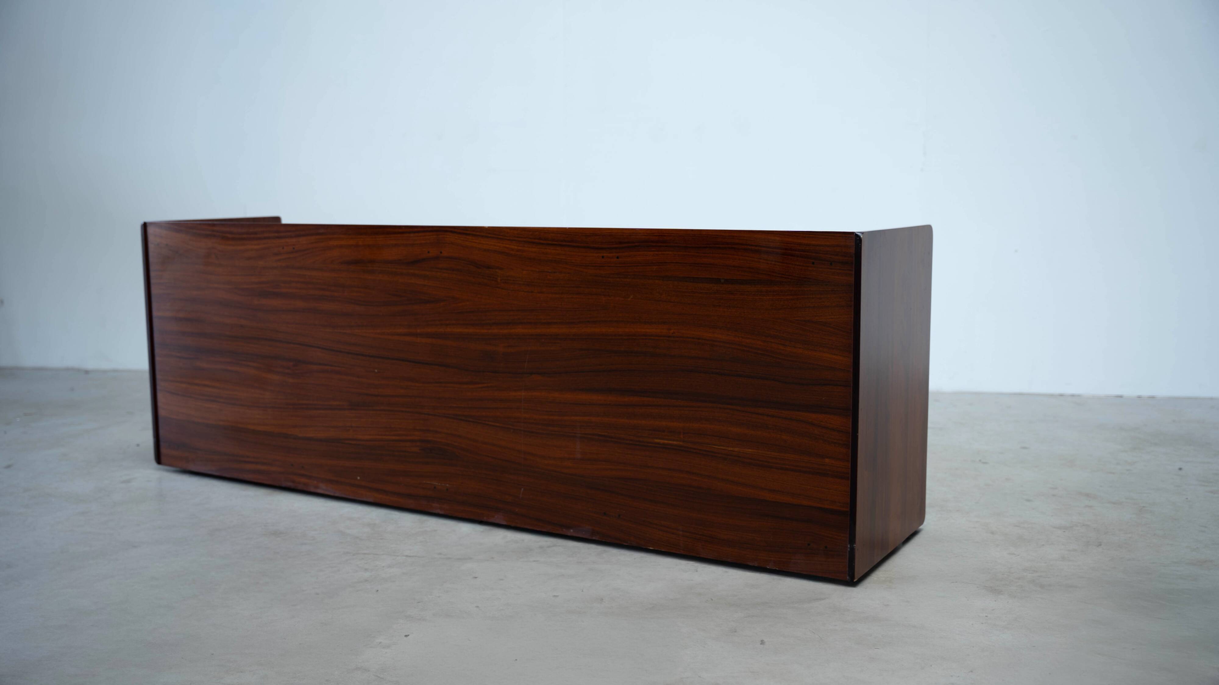 Rare rosewood sideboard by Afra Tobia Scarpa for Maxalto