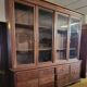 Large, generously sized solid oak display case